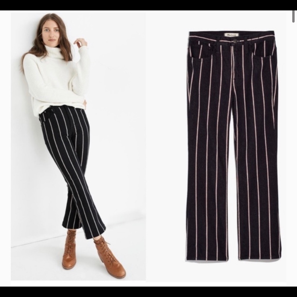 Madewell Cali Demi-Boot Jeans in Elsie Stripe 27